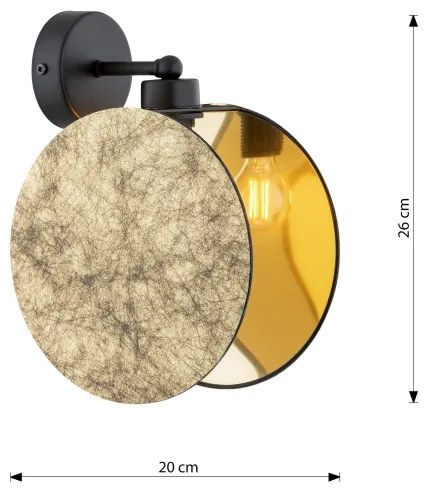 Fali lámpa MOTIF 1xE27/15W/230V arany