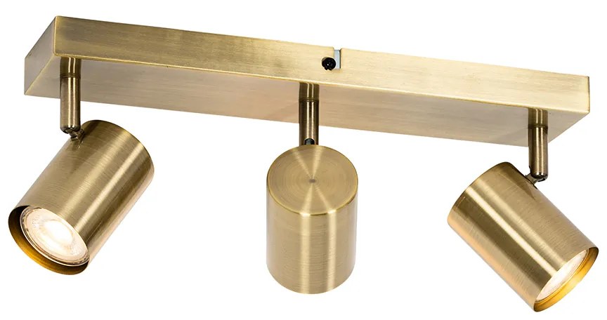 Okos mennyezeti spotlámpa bronz 3-lámpás állítható Wifi GU10 50mm-rel - Jeana