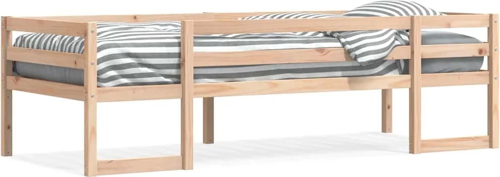 vidaXL tömör fenyőfa gyerekágykeret 90 x 200 cm