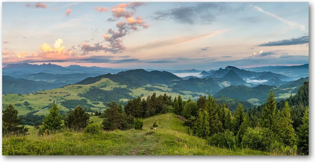 Fotó üvegkép Panoráma Habszivacs 140x70