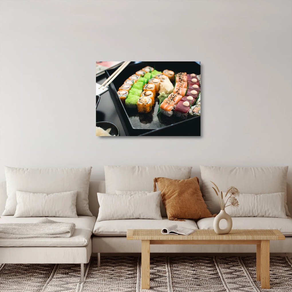 Kép - Sushi (üvegen) (70x50 cm)