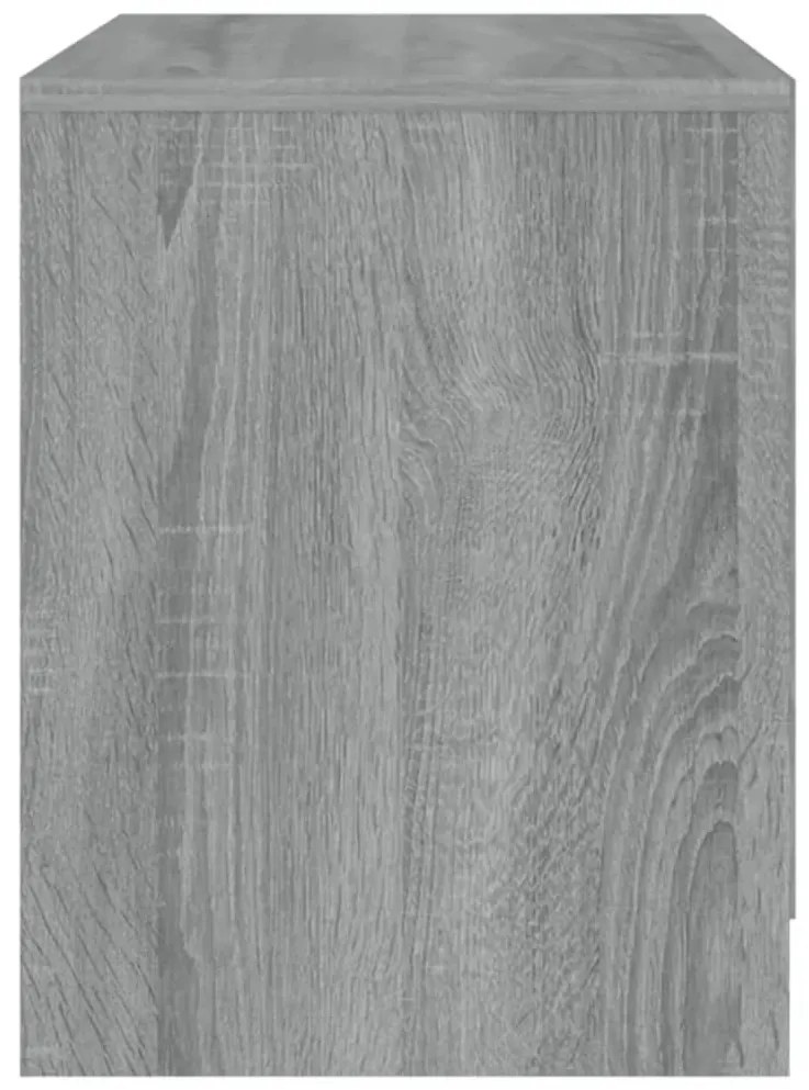 Szürke-sonoma színű forgácslap éjjeliszekrény 45x34,5x44,5 cm