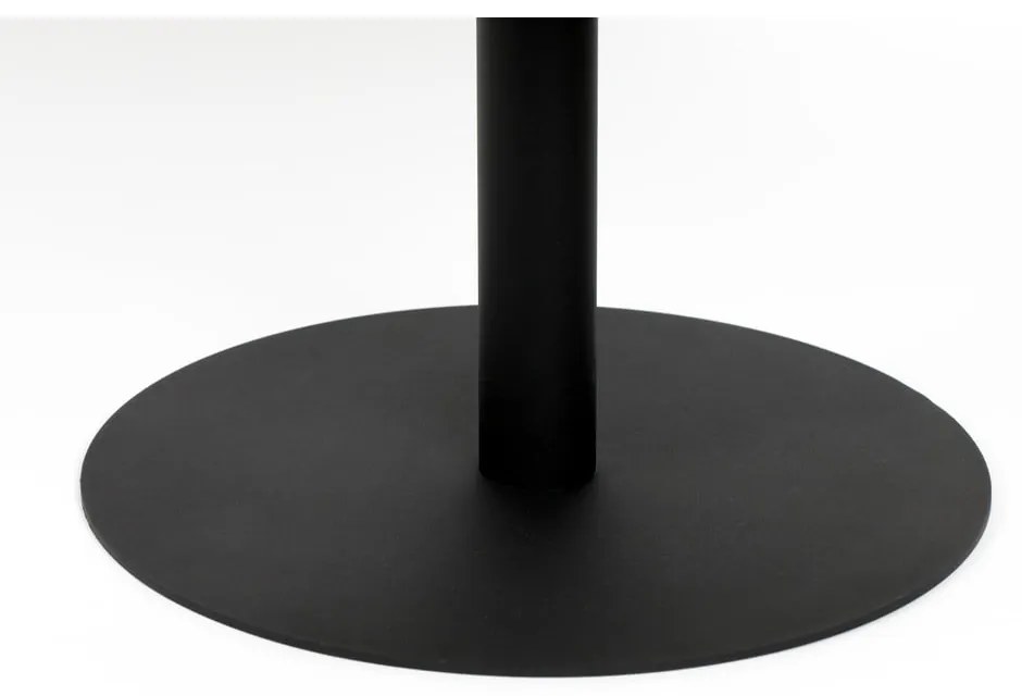 Fekete-aranyszínű fém kerek dohányzóasztal ø 60 cm Snow – Zuiver