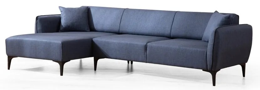 Belissimo kék sarokkanapé, bal oldali – Balcab Home