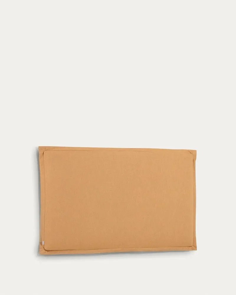 Mustársárga kárpitozott ágytámla 186x106 cm Tanit – Kave Home