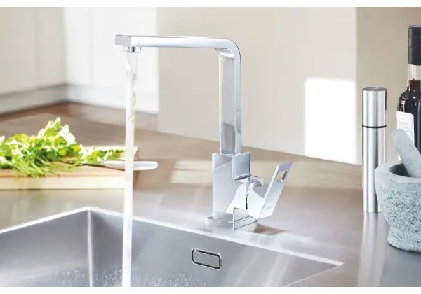GROHE 31255000 - EUROCUBE mosogatócsaptelep, fényes króm