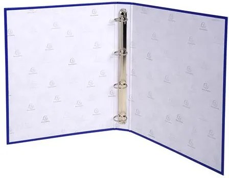 Gyűrűs könyv, 4 gyűrű, 40 mm, A4, karton, EXACOMPTA, kék (EX51372E)