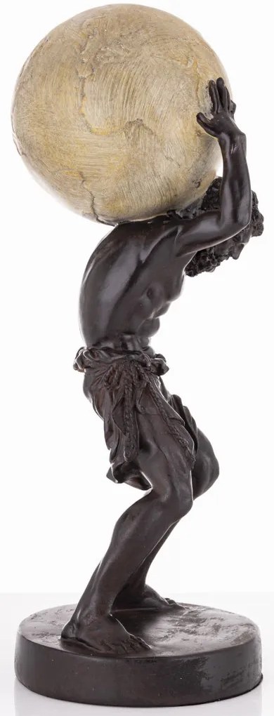 Atlas Műanyag Fekete figura, Krém 43x17x15cm