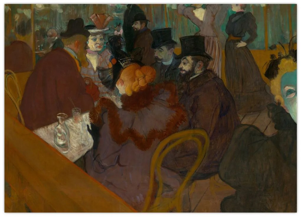 Kép - Henri de Toulouse-Lautrec, At the Moulin Rouge, reprodukciók (70x50 cm)