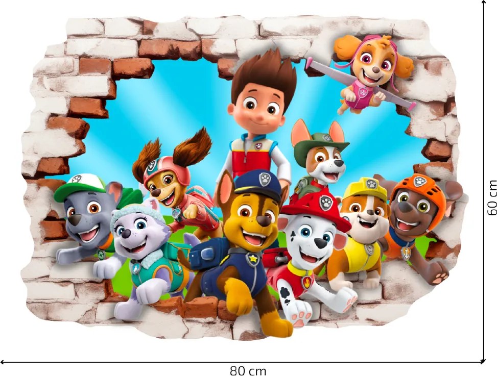 Falmatrica "PAW Patrol" 80x60cm