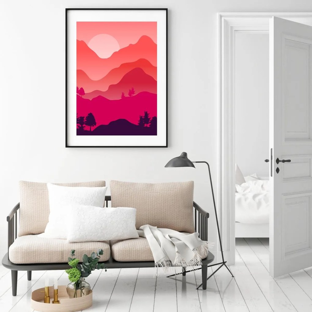 Poszter - Hegyi táj (A4)