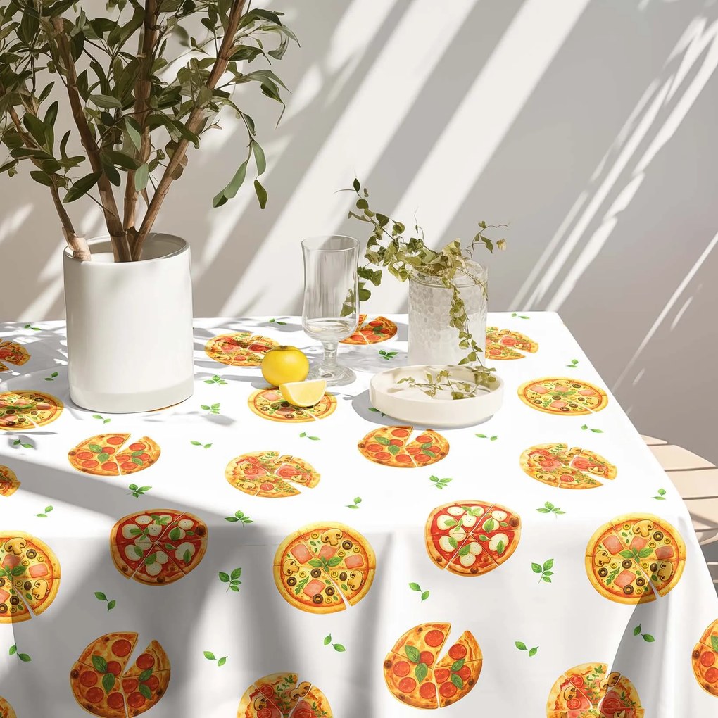 Goldea teflonbevonatú asztlterítő - ízletes pizza 120 x 180 cm