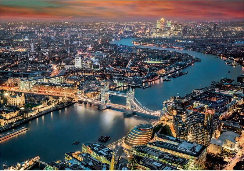 London Aerial View 2000 db-os puzzle Clementoni