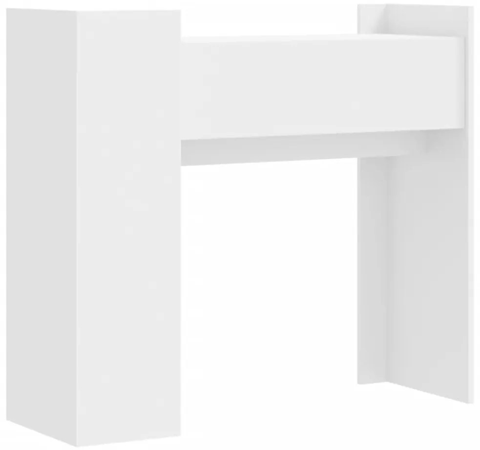 fehér szerelt fa tálalóasztal 100 x 35 x 90 cm