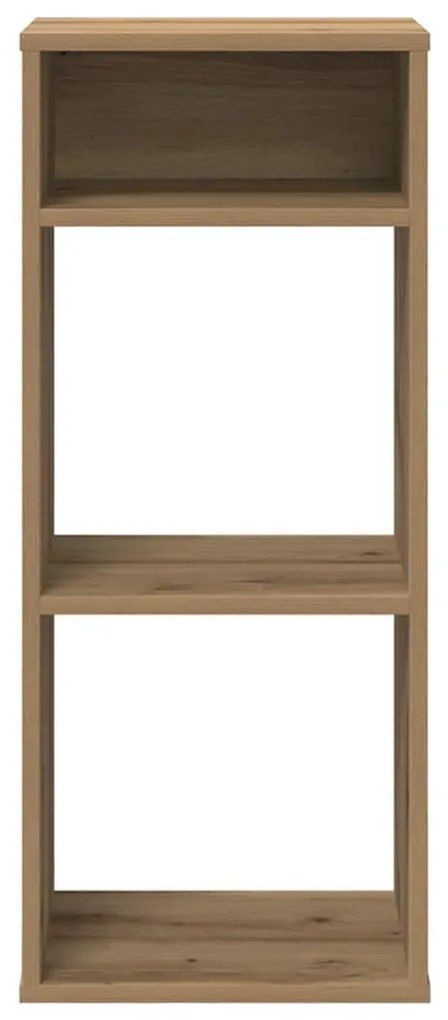 könyvszekrény kézműves tölgy 34x31x80 cm szerelt fa