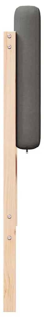 Kárpitozott fejtámla fejtámlával Barna és Világosszürke 150 cm