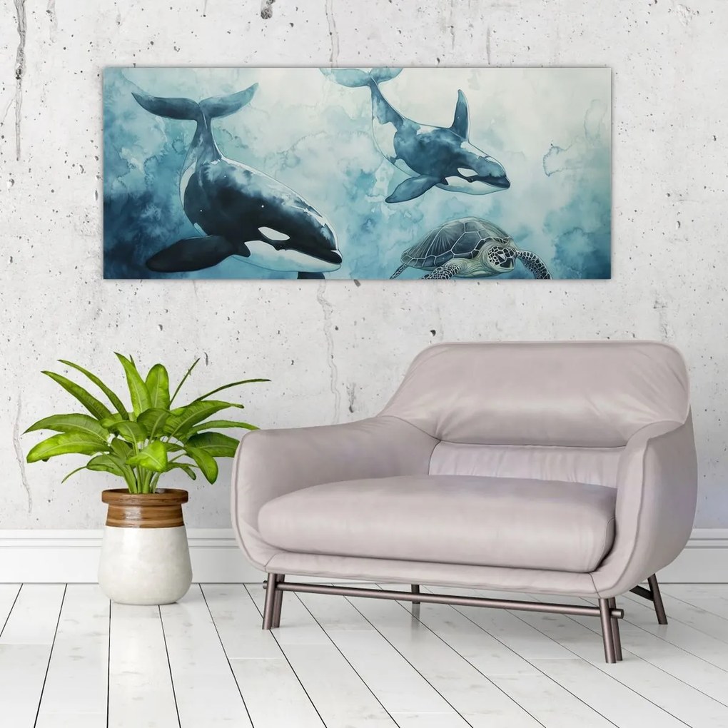 Kép - Víz alatti festmény (120x50 cm)