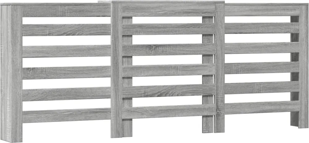 vidaXL szürke sonoma szerelt fa radiátorburkolat 205x21,5x83,5 cm