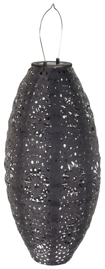 Sötétszürke napelemes kültéri LED lámpás (magasság 40 cm) Foxdale – House Nordic