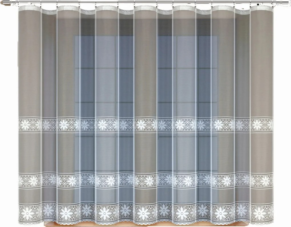 Mg Függöny 40052 jacquard 500x160 pol szalaggal