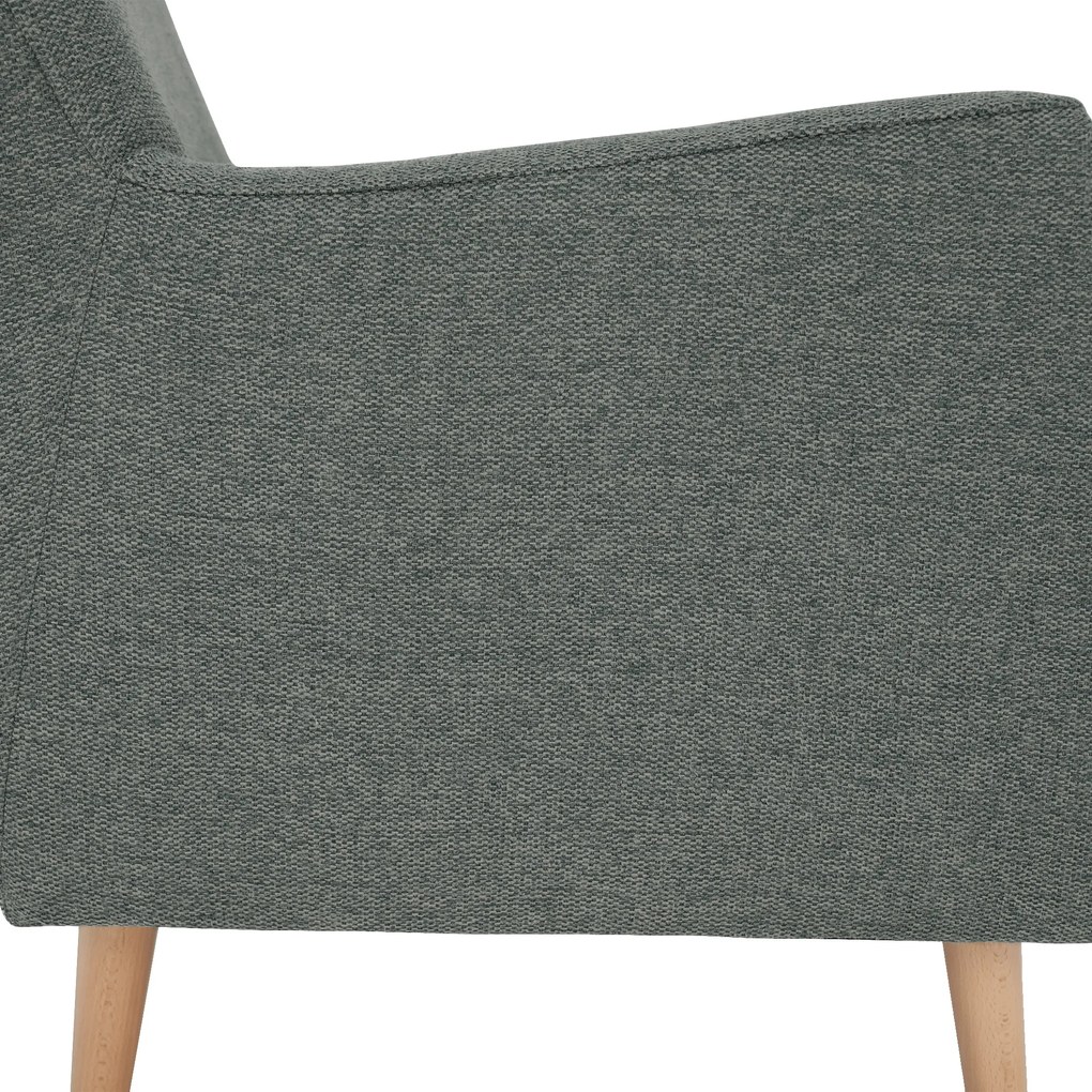 Füles fotel, mentol/tölgy, SAMY