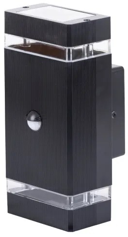 Kültéri fali lámpa érzékelővel NIZZA 2xGU10/35W/230V IP65