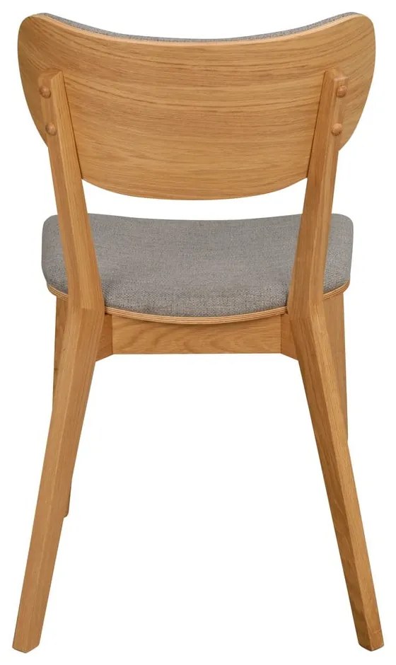 Szürke-natúr színű étkezőszék szett 2 db-os Kato - Rowico