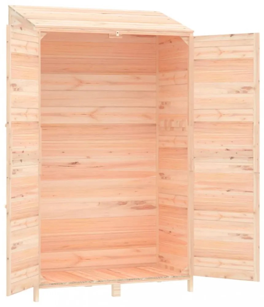 tömör fenyőfa kerti fészer 102x52x174,5 cm