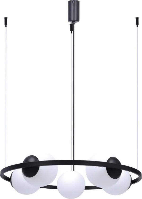ZUMA LINE 5011 ORBIT Modern Függesztett Lámpa Fehér, Fekete E27 IP20