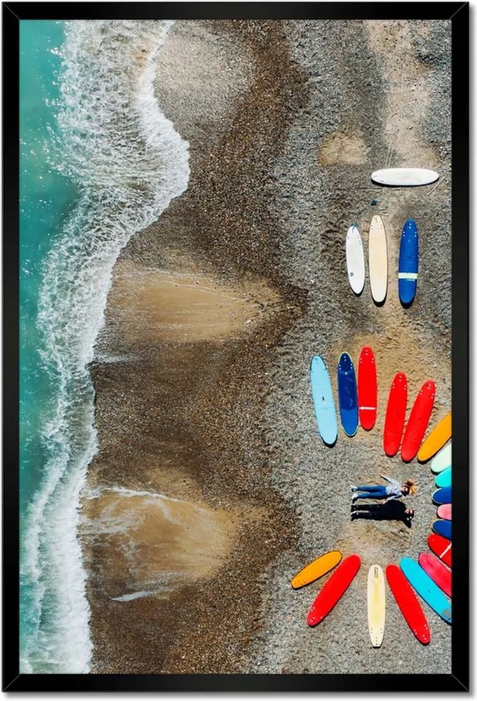 Poszterek keretben 40x60 Gyönyörű szörfdeszkák