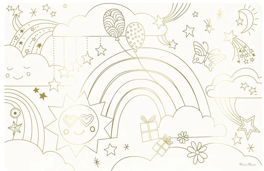 Papír tányéralátét szett 8 db-os 28x42.5 cm Happy Icons – Meri Meri