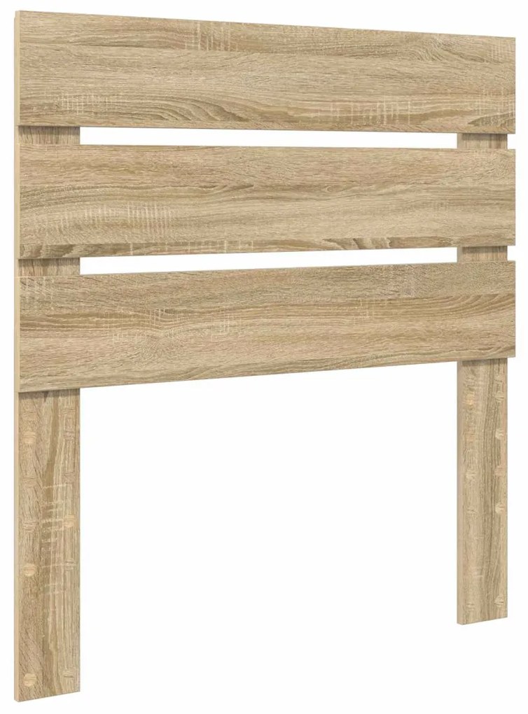 vidaXL Ágykeret fiókkal fejtámlával Sonoma tölgy 90 x 200 cm Faanyag