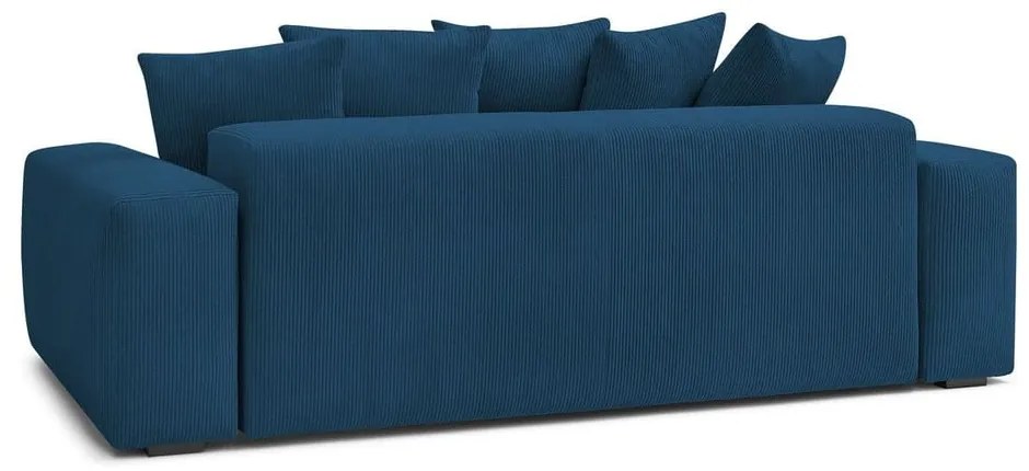Sötétkék kordbársony kanapé 280 cm Voltaire – Bobochic Paris