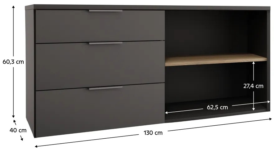 ADAPO 05 komód, antracit