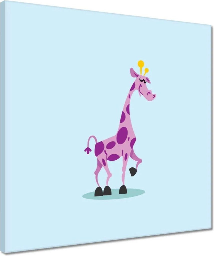 Vászonkép 40x40 Zsiráf a gyerekszobába
