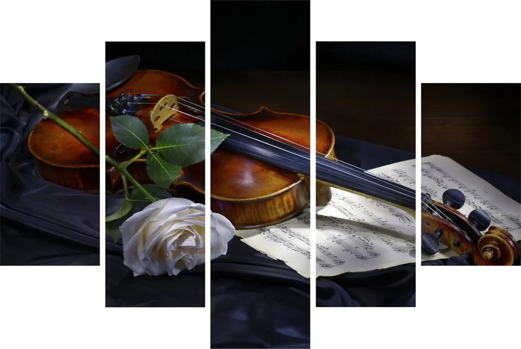 Kép - Rózsa és hegedű (150x105 cm)