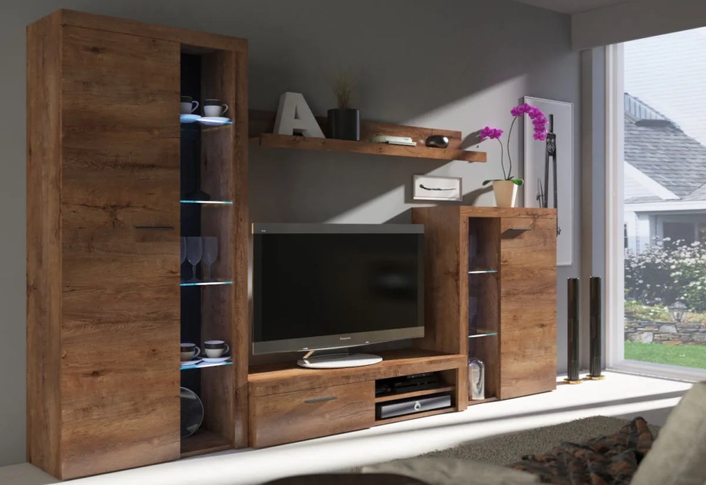 KLOK nappali fal - lefkas tölgy / NEM