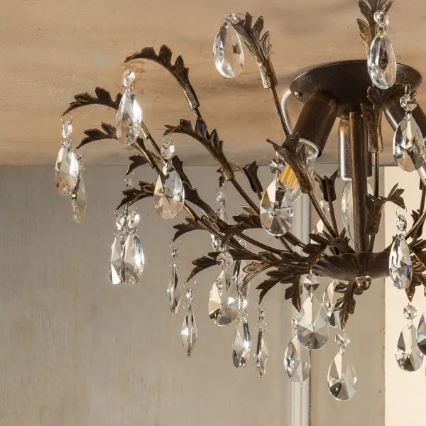 ONLI - TERESA mennyezeti lámpatest 3xE14/6W/230V bronzszínű