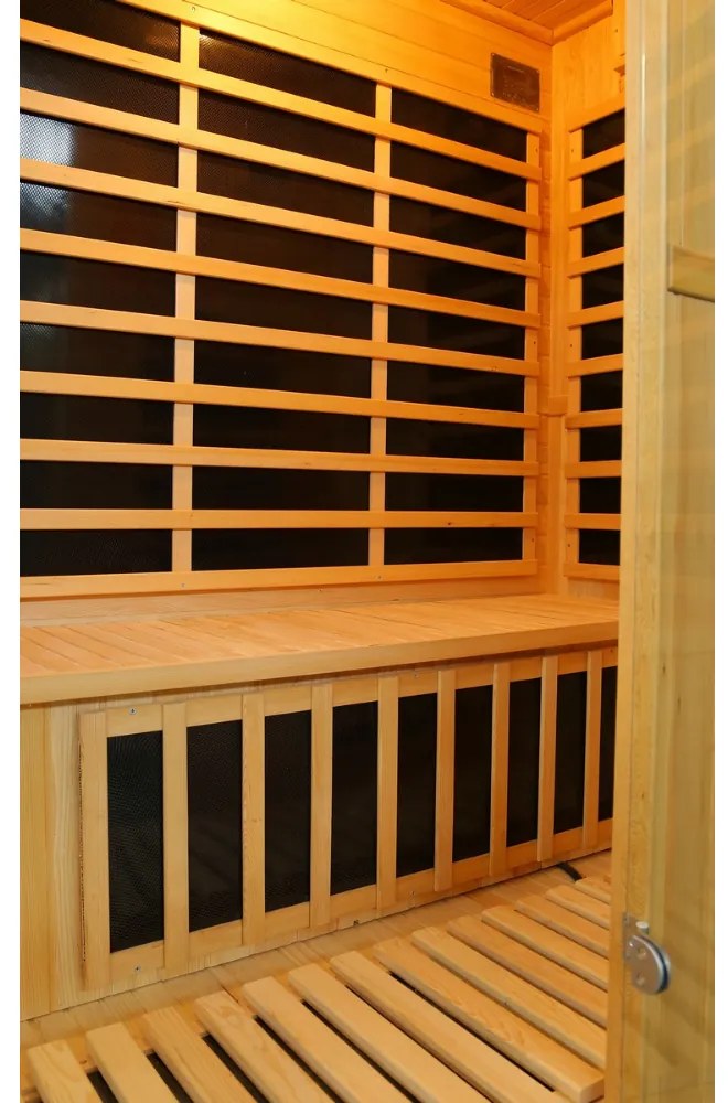 Sauna DeLuxe 3300 Carbon - BT, barna