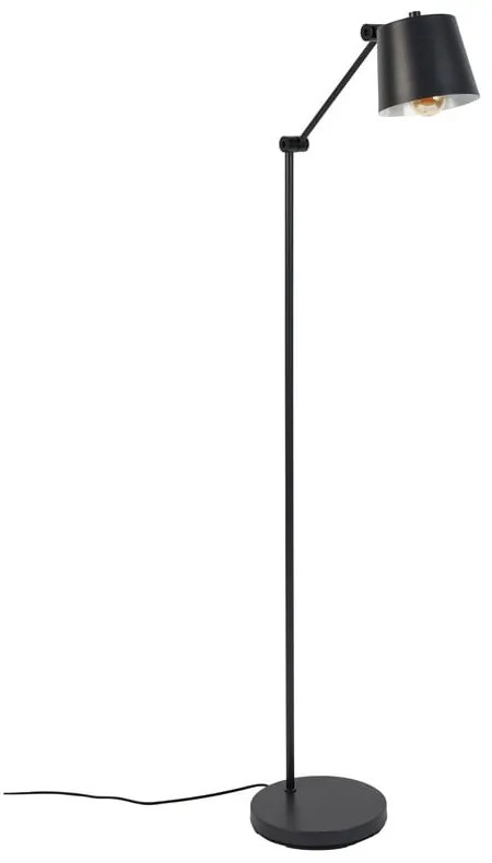 Fekete állólámpa fém búrával (magasság 135 cm) Hajo – White Label