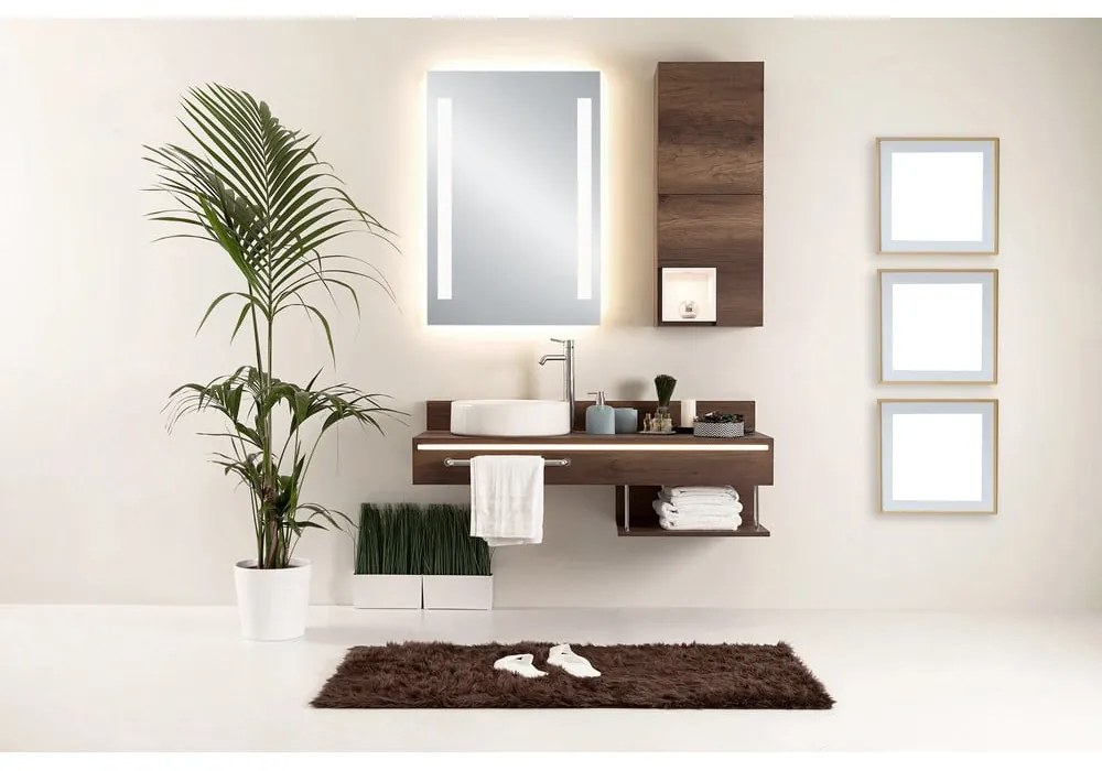 Fali tükör világítással 50x70 cm Senna – Mirrors and More