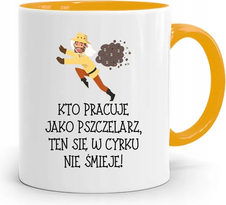 Sárga Bögre Méhésznek A Cirkuszban Nem Nevet A fényképes nyomattal