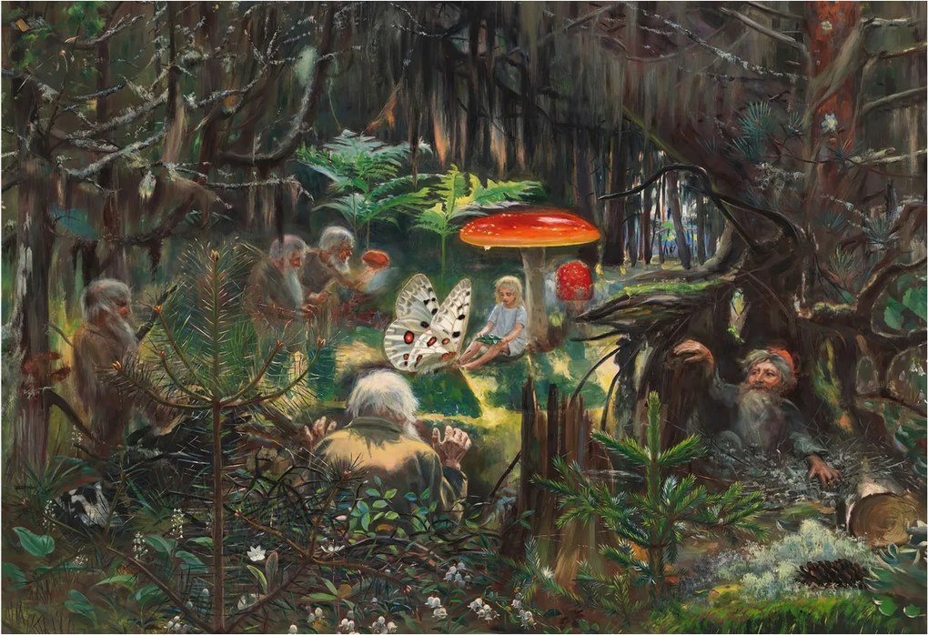 Dekoratív Fotótapéta Hálószobába Meseerdő 152x104 Ragasztó