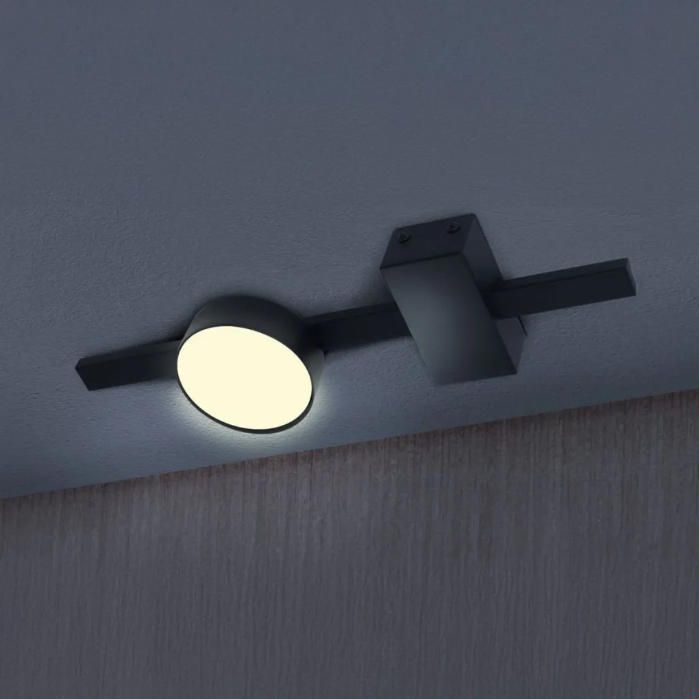 POLUX 326249 JOY Modern LED Mennyezeti Lámpa Fekete GX53 IP20