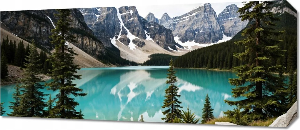 Vászonkép 70x30cm Hálószoba Nappaliba Panoráma Tó