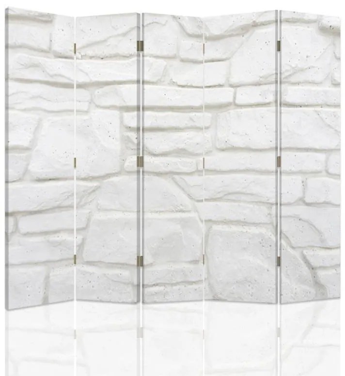 Gario Paraván Fehér homokko fal Méret: 180 x 170 cm, Kivitelezés: Forgó paraván 360°