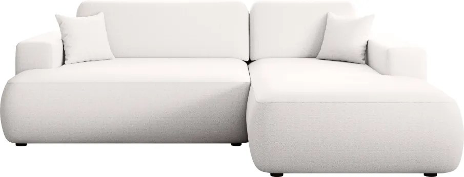 Ülőgarnitúra, fehér, jobbos, GARY ROH