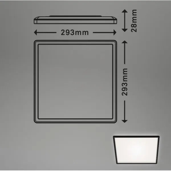 Briloner 7156-415 - LED Mennyezeti lámpa SLIM LED/18W/230V