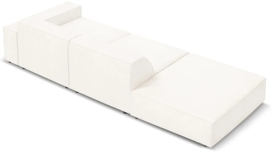 Bézs buklé szövet sarokkanapé (bal oldali) Jodie – Micadoni Home