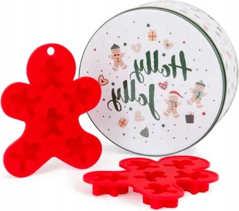 Szilikon Mézeskalács sütőforma készlet Mézeskalács doboz